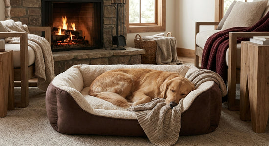 Lit pour chien pour l'hiver